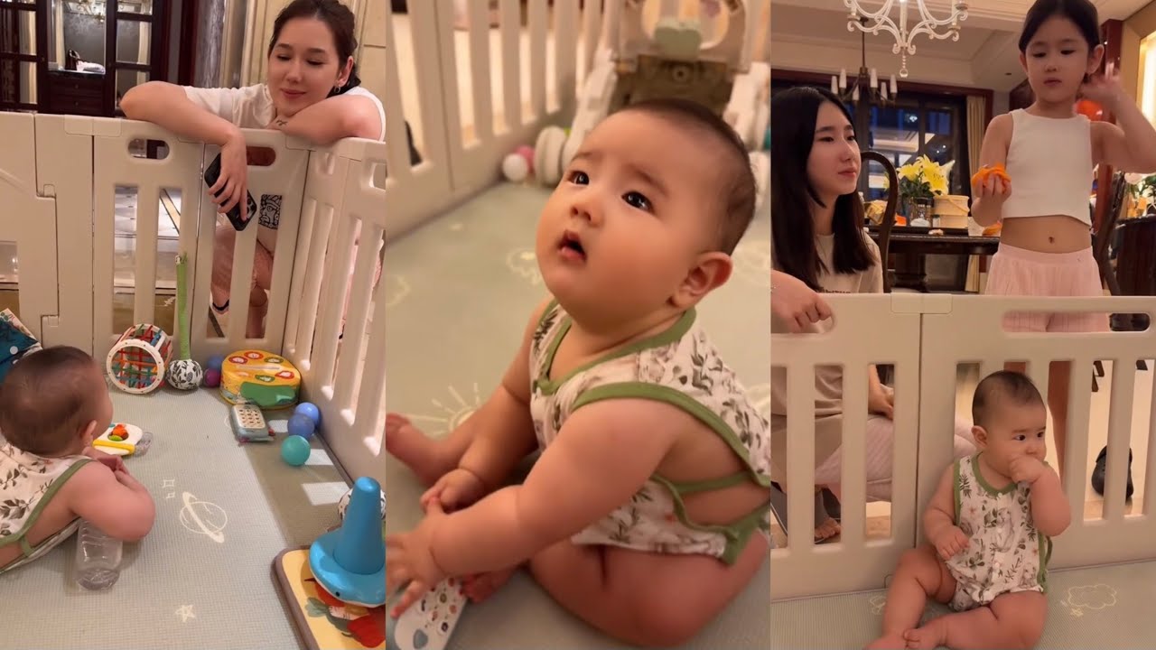 七个月的中俄混血宝宝都会些什么？