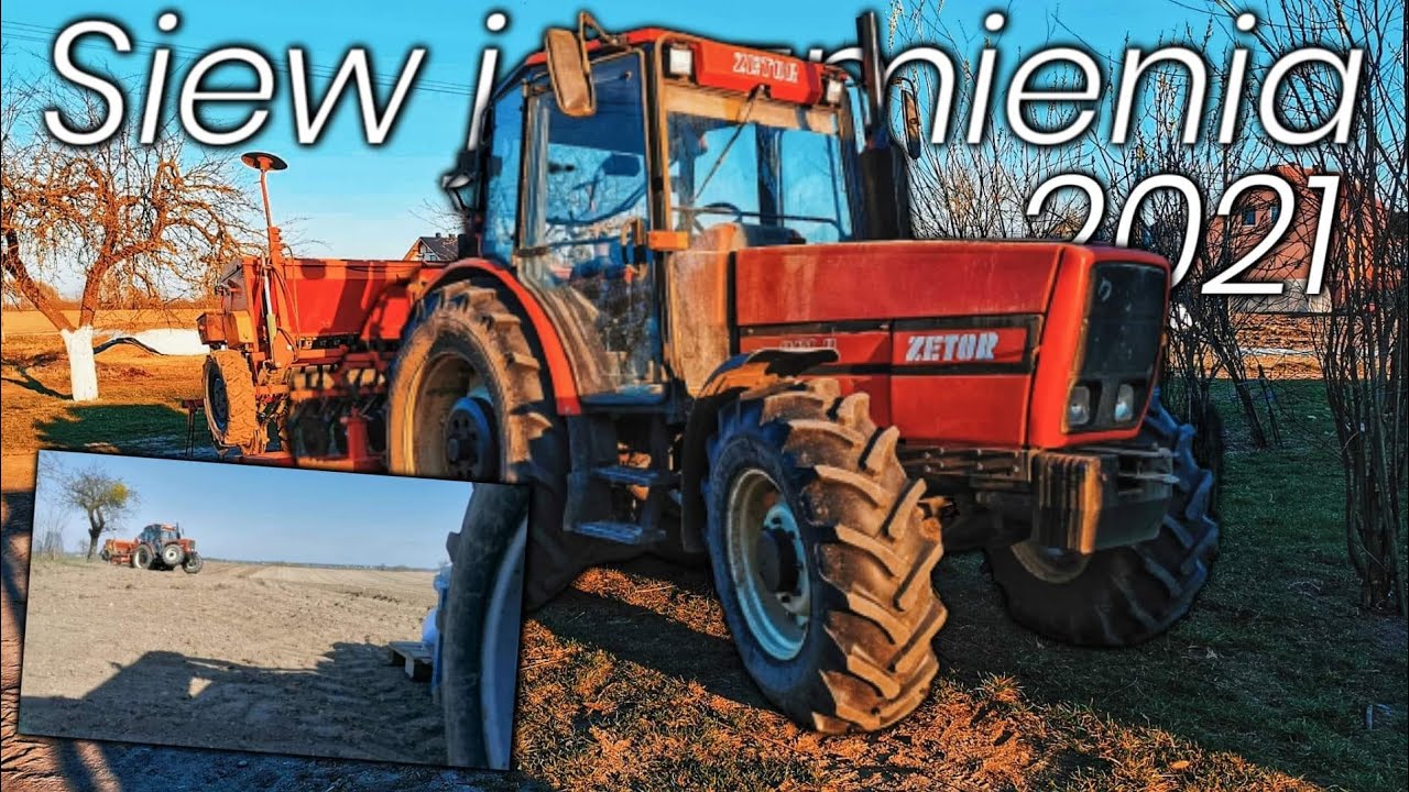 Siew jęczmienia 2021☆Zetor na dwa koła?!☆ZETOR 9540 &siewnik unia poznaniak 3m☆