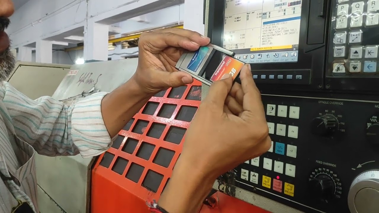 Mitsubisu M70 controller CNC program copy to memory card