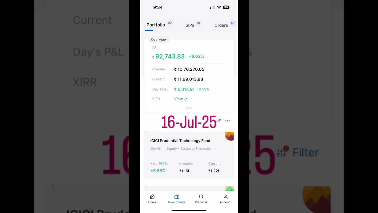 Portfolio update: 16-Jul-25