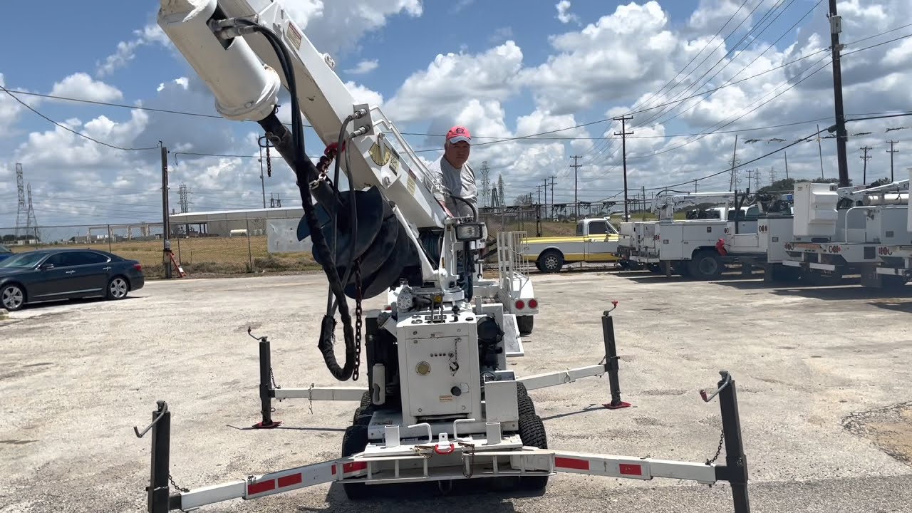 1998 SDP PANTHER EZ HAULER 2500 BACKYARD MINI DIGGER DERRICK FUNCTIONALITY TEST @BUCKETTRUCKSALES