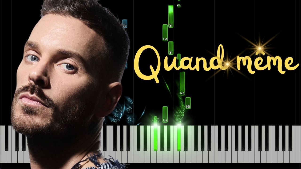 M. Pokora - Quand même - Piano Cover Tutorial