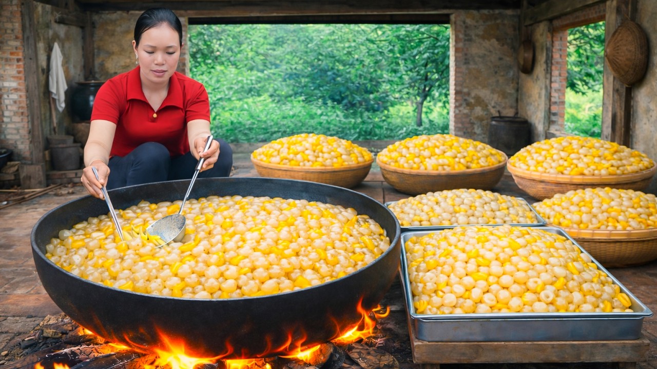 Turning Freshly Harvested Rare Wild Fruits into Irresistible Sweet Snacks to Sell at Market