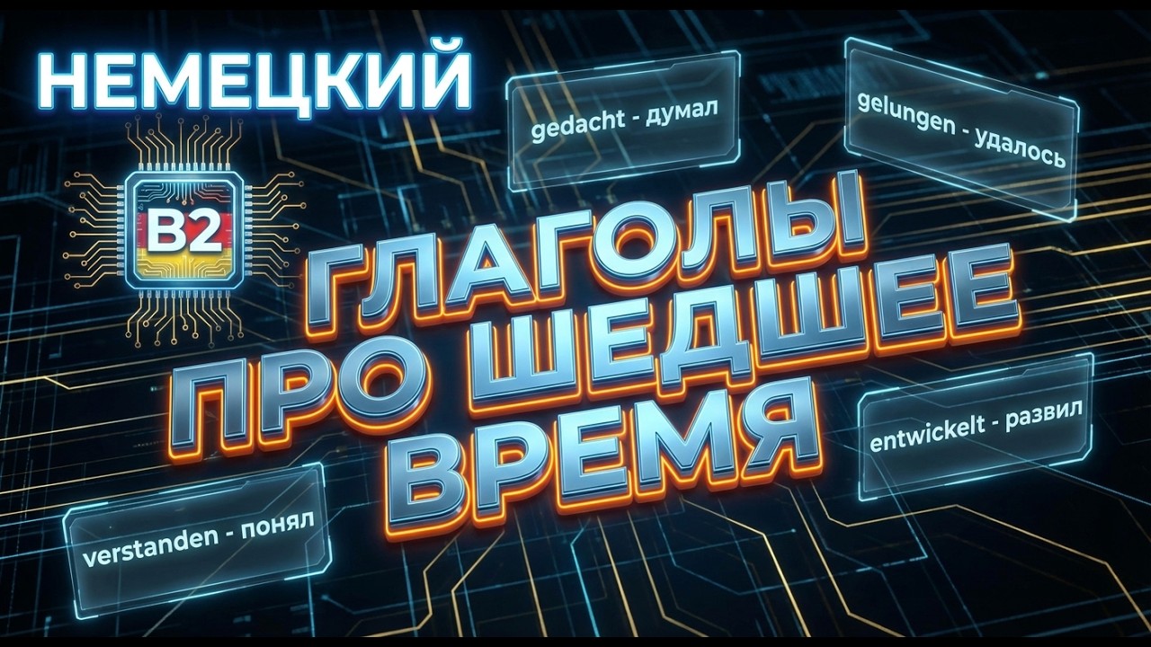 Немецкий B2: Глаголы уровня B2 для свободной речи. Прошедшее время 🇩🇪🗣️