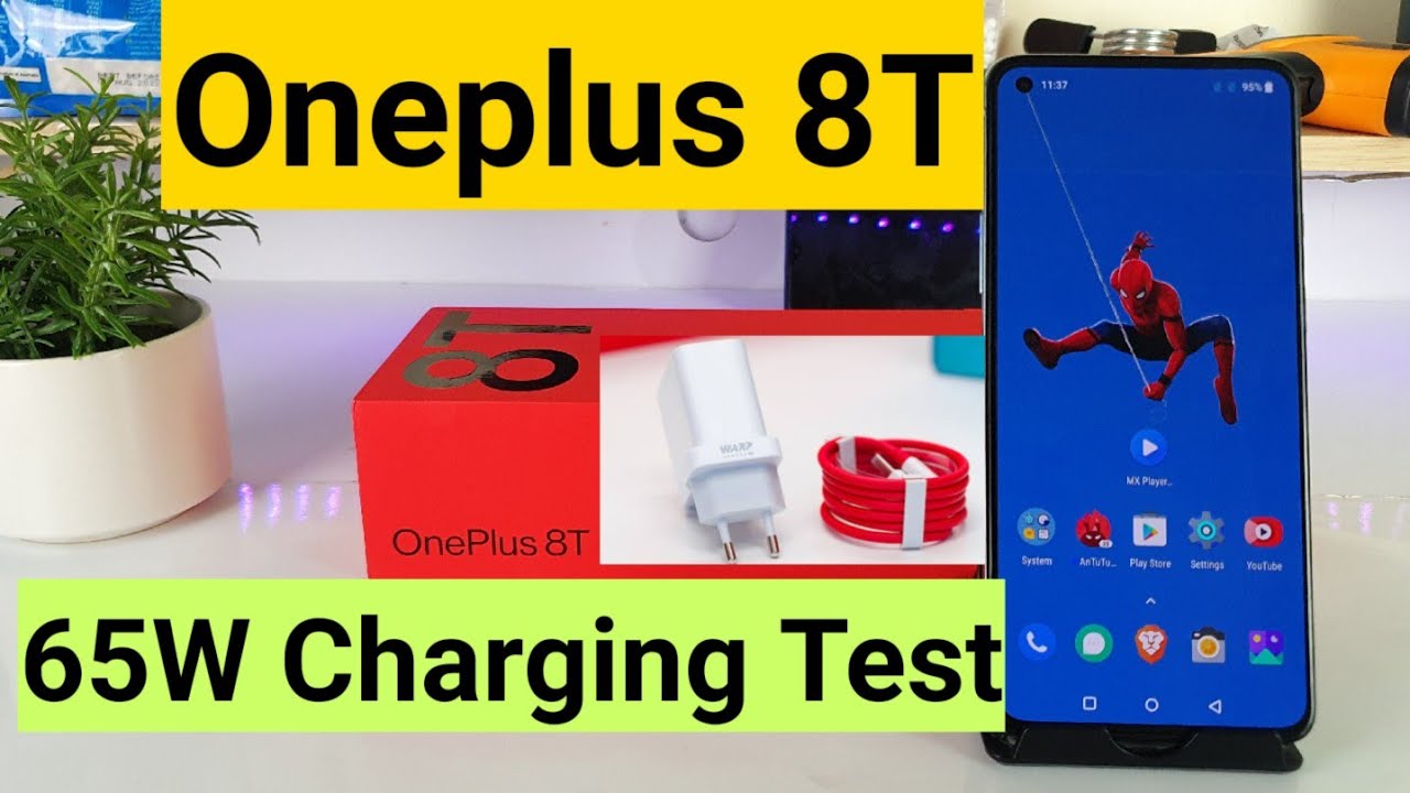 Oneplus 8t 65w fast charging test 0-100%