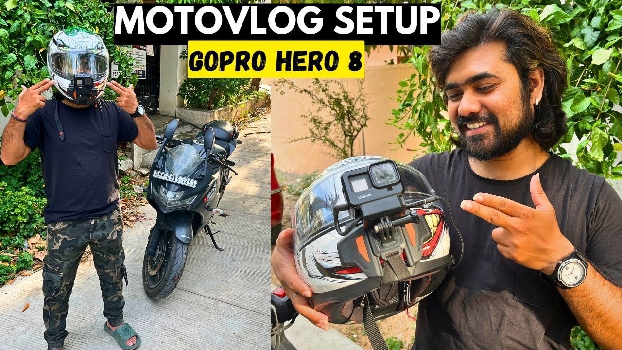 My Motovlogging Setup | GoPro Hero 8,9,10,11,12 | My First MotoVlog With GoPro Hero8