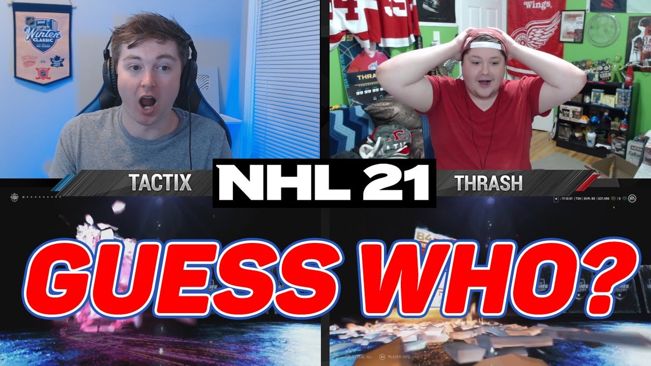 NHL 21 HUT - INSANE GUESS WHO PACK OPENING! w/ Thrash