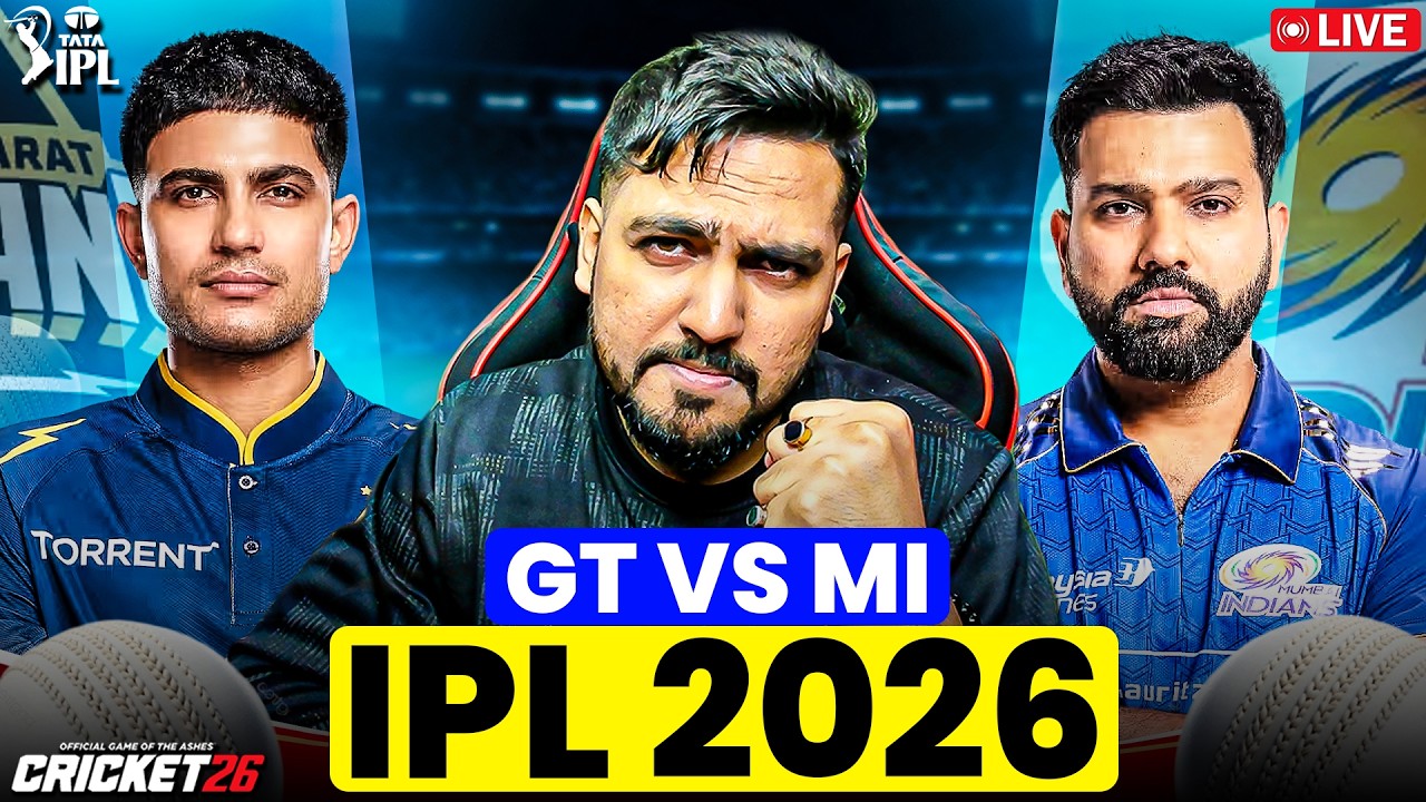 Ipl 2026⌛Gujarat Titans vs Mumbai Indians 💪 Match Live🔴| Cricket 26 Live | RtxVivek