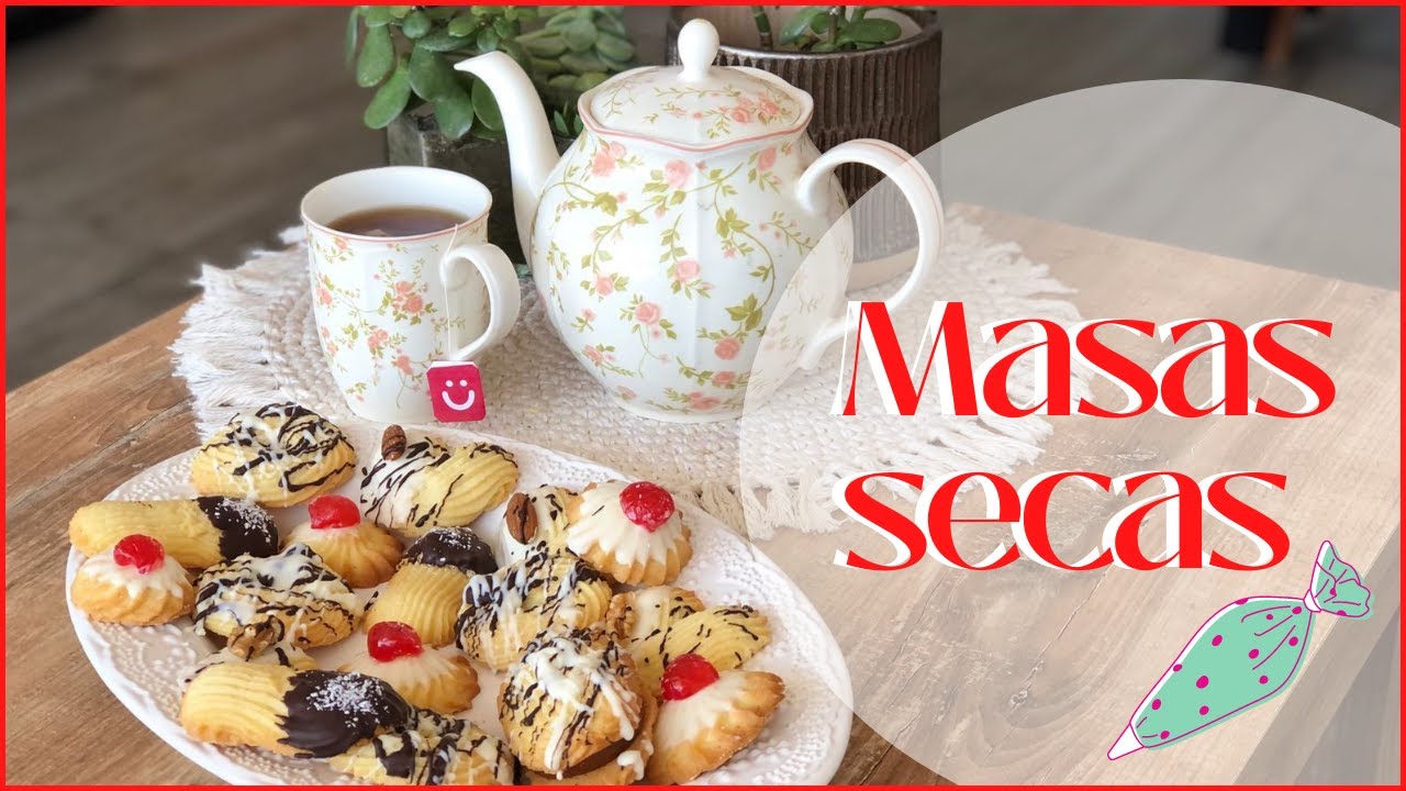 Receta de MASAS SECAS de confitería paso a paso | Técnica de mangueado