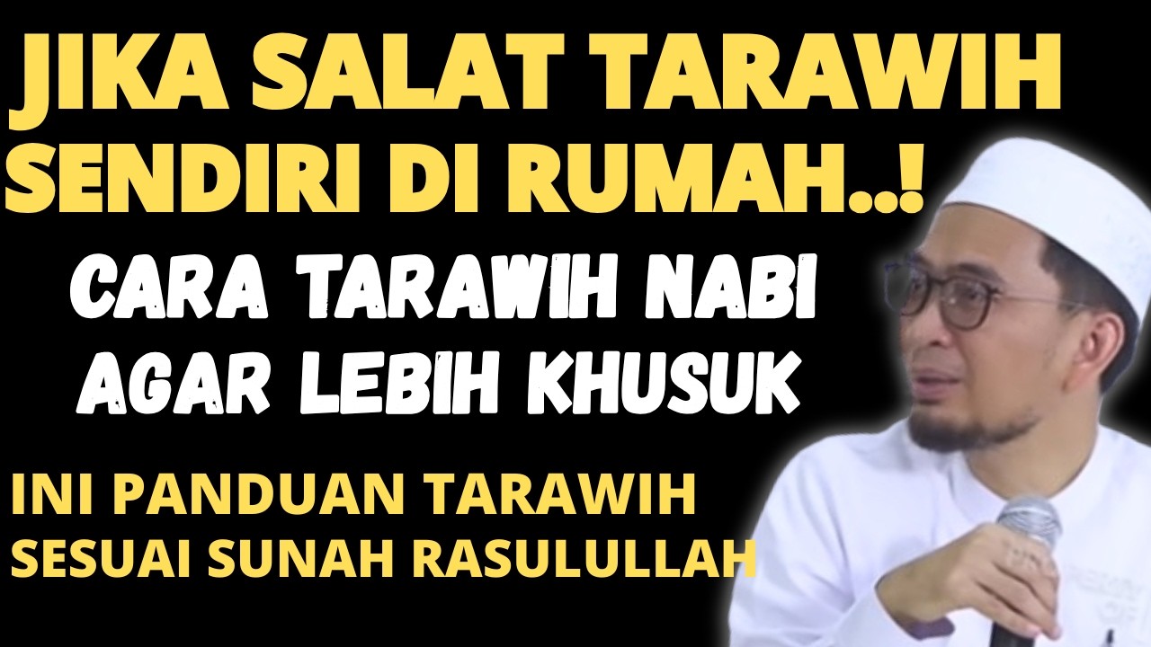 BEGINI !Panduan Tarawih Sendiri Sesuai Sunnah Rasulullah ﷺ (Lengkap & Mudah Dipahami)
