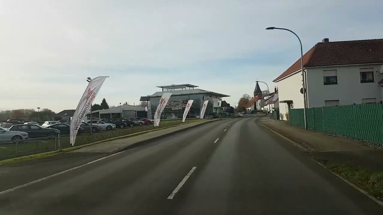 Fahrt von Lübbecke nach Getmold im Kreis Minden- Lübbecke in Nordrhein-Westfalen