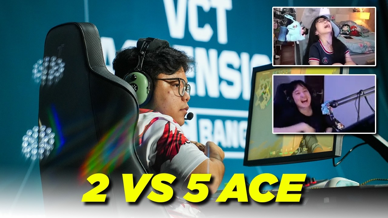 REAKSI STREAMER BME NATZ 2 VS 5 ACE
