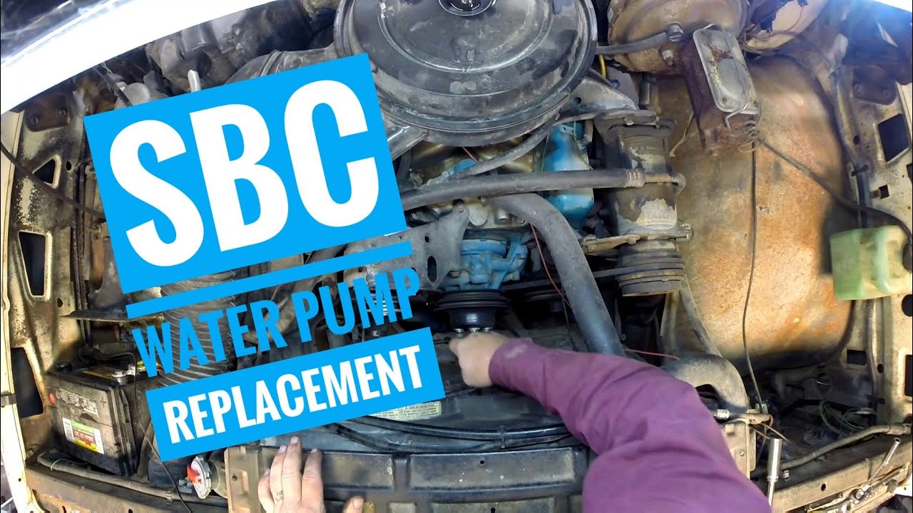 How to remove and replace a water pump on a sbc 350 in my 79 c10 squarebody.