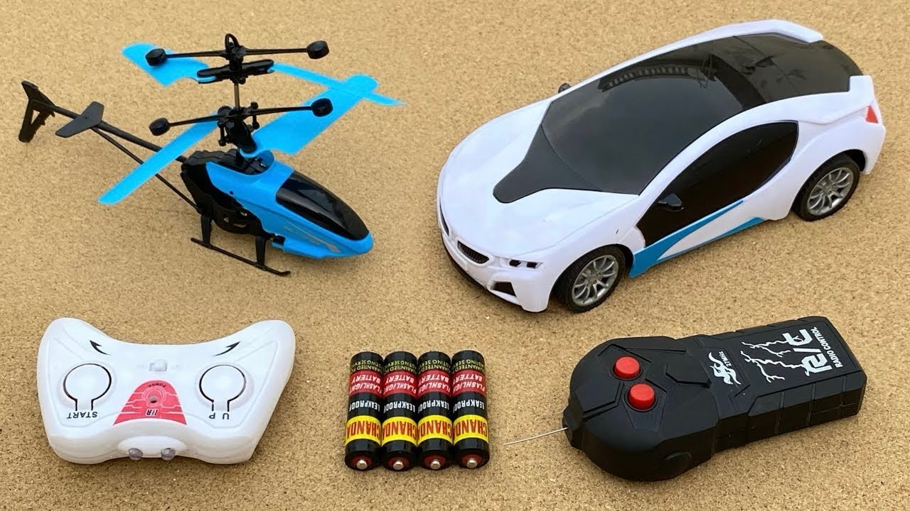 Best 3D Light RadioControl Car with RemoteControl RC Helicopter and A380 Airbus Unboxing and Testing