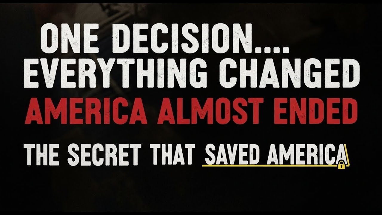 One Decision That Nearly Destroyed America | The Untold Moment That Changed History Forever