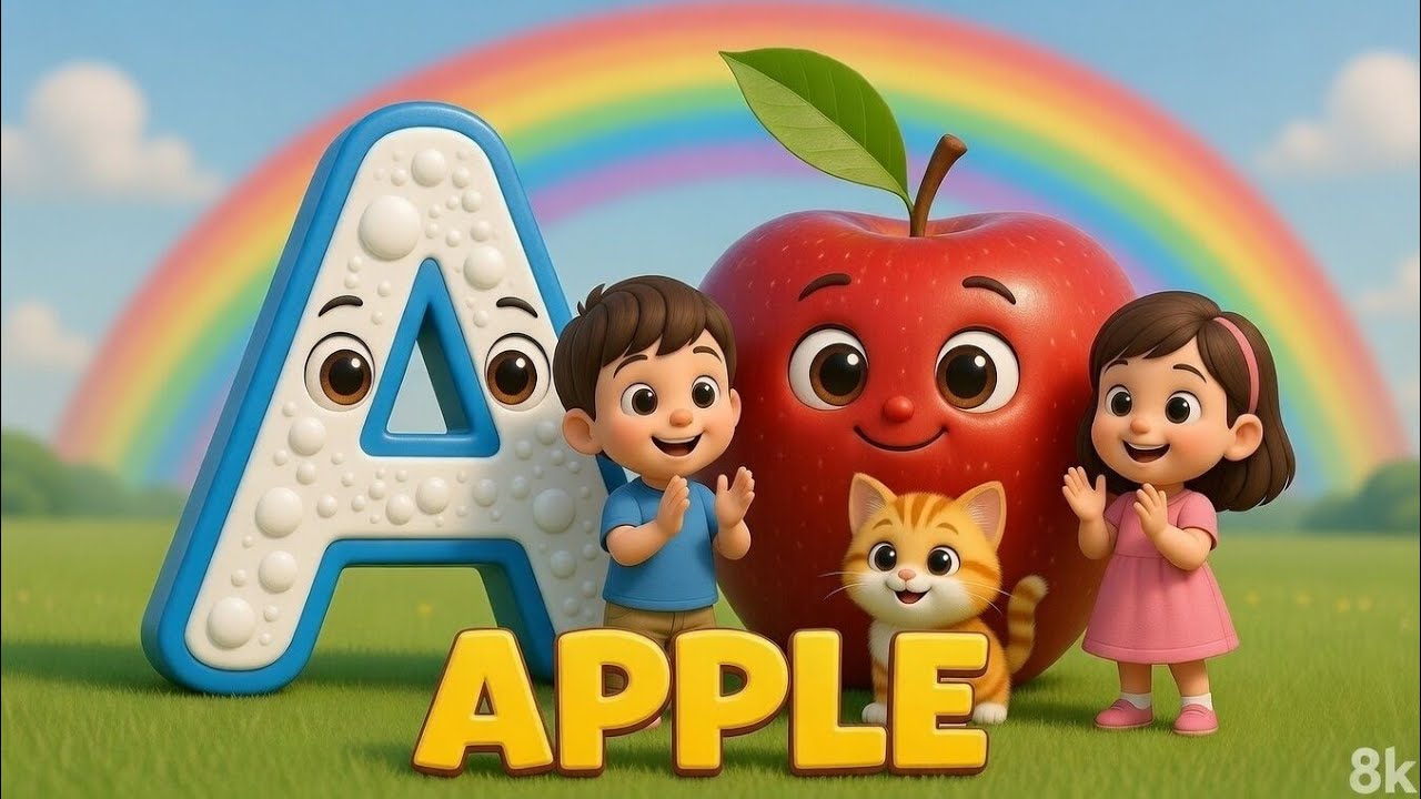 A for apple | अ से अनार | abcd | Abc phonicssong nursery rhymes