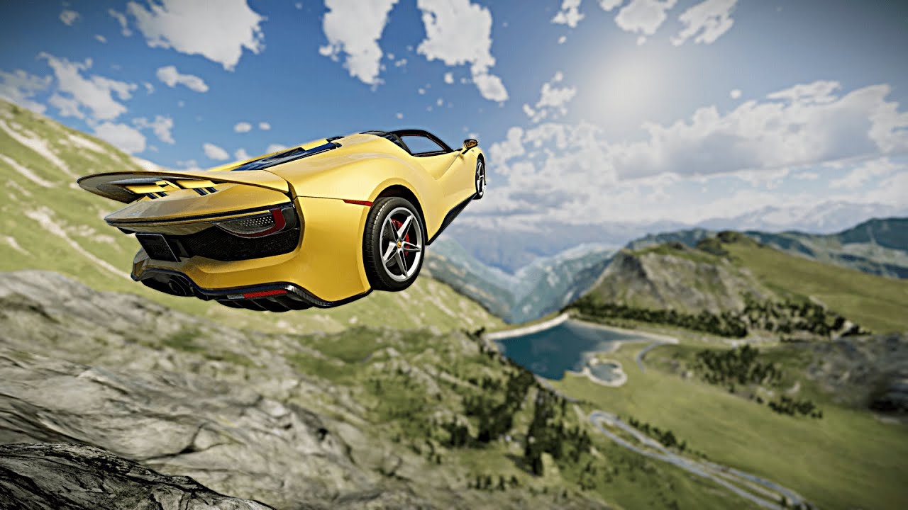 Realistic Crash Physics in BeamNG.drive| Epic High Speed Car Jumps #002 | BeamNG.drive #beamngdrive