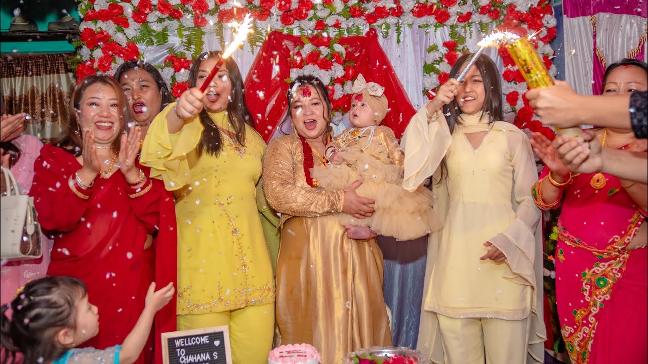 chahana's short weaning party celebration video🌹🌹🥰🥰❤️❤️#dharan