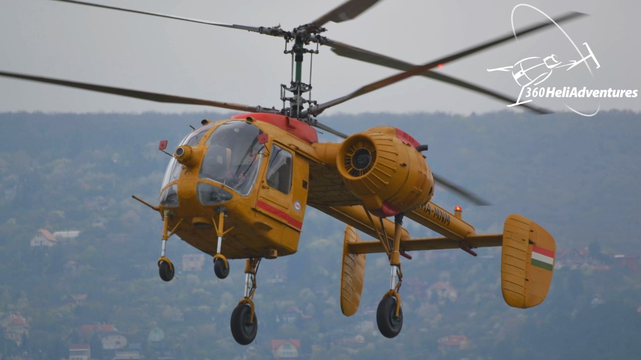Kamov Ka-26 test flight at Budaörs (HA-MNM, 2012)