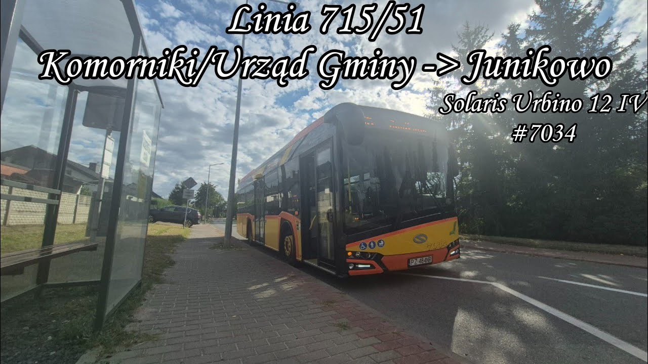 Poznań Linia 715/51 Kierunek Junikowo.Solaris Urbino 12 IV #7034