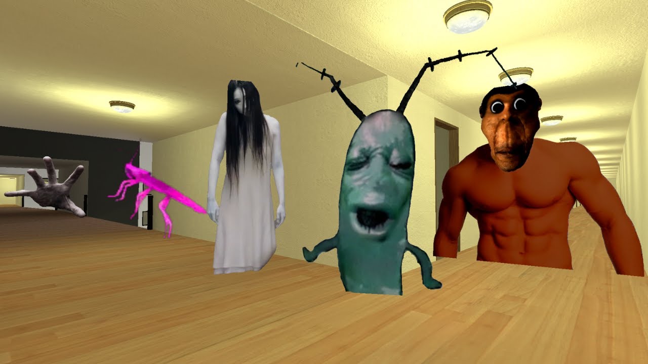 POV COCKROACK OBUNGA PLANKTON AND HAND NEXTBOT #garrysmod100k  #Nextbots