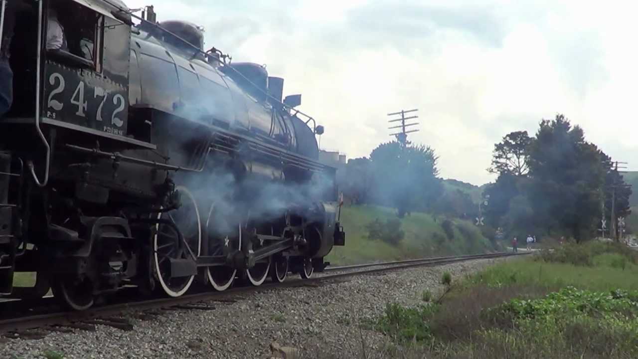 Chasing SP 2472 & 3194 around Niles Canyon 3-30-13