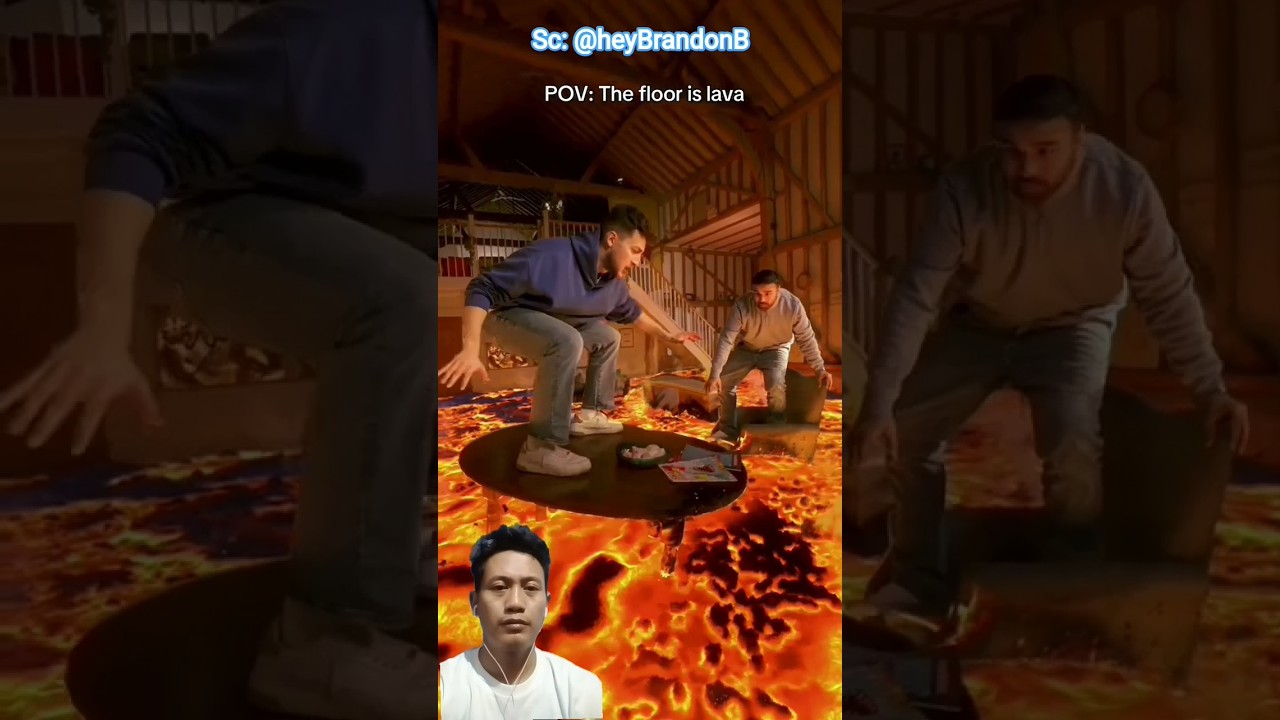 TRAPPED IN A LAVA FLOOD 🔥 heyBrandonB #shorts