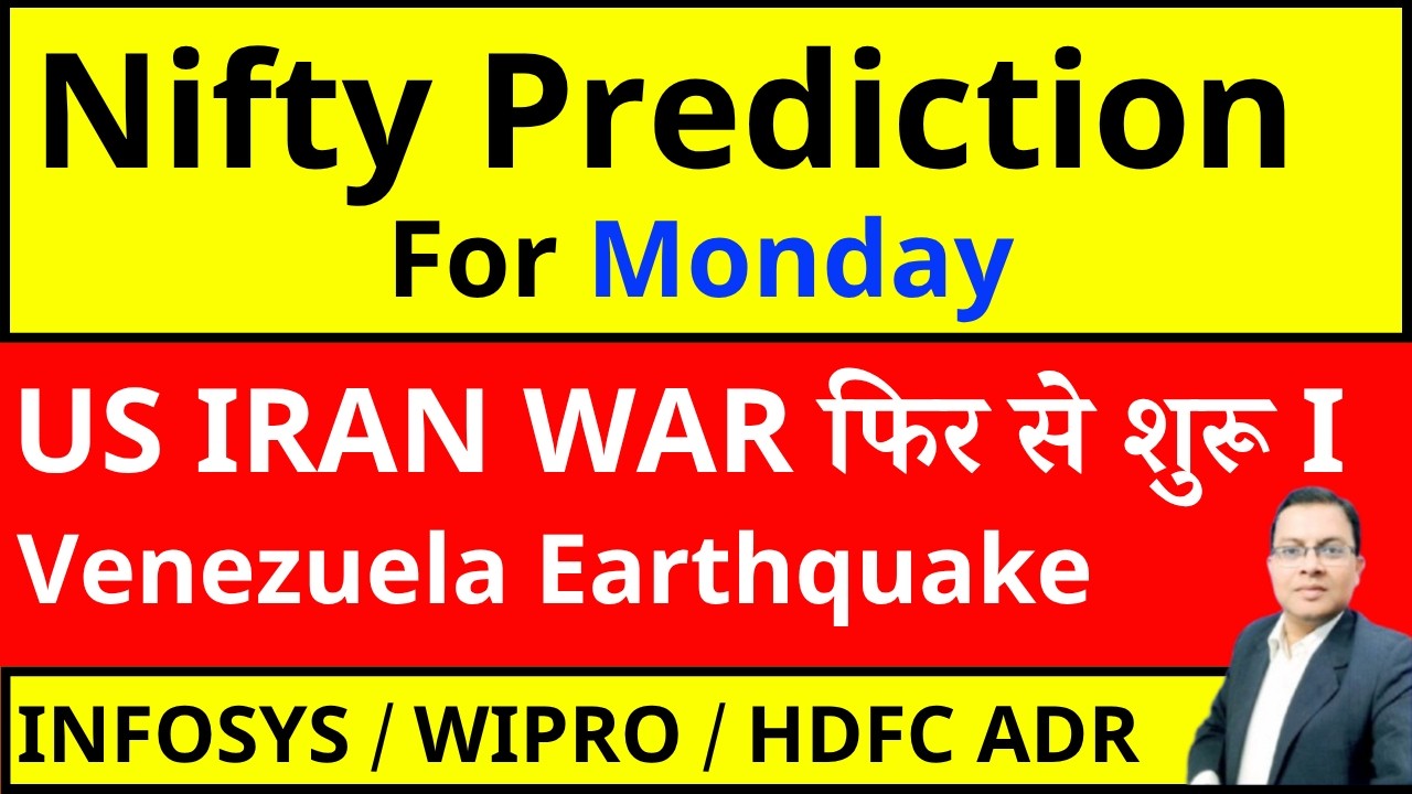 Nifty Prediction for Monday I US IRAN WAR फिर से शुरू 🚨Kospi 5% 🔽 DOWJONES 🔽🚨Breaking News 🚨