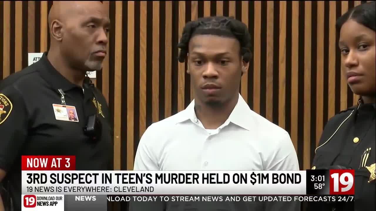 3rd suspect arraigned in 2021 murder of 13-year-old Euclid boy