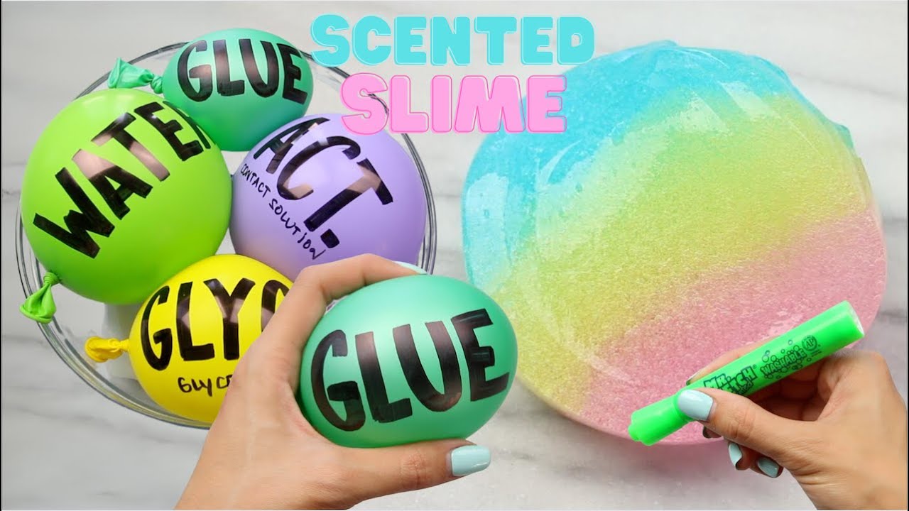 The Easiest Clear Slime Recipe, Scented Marker Coloring
