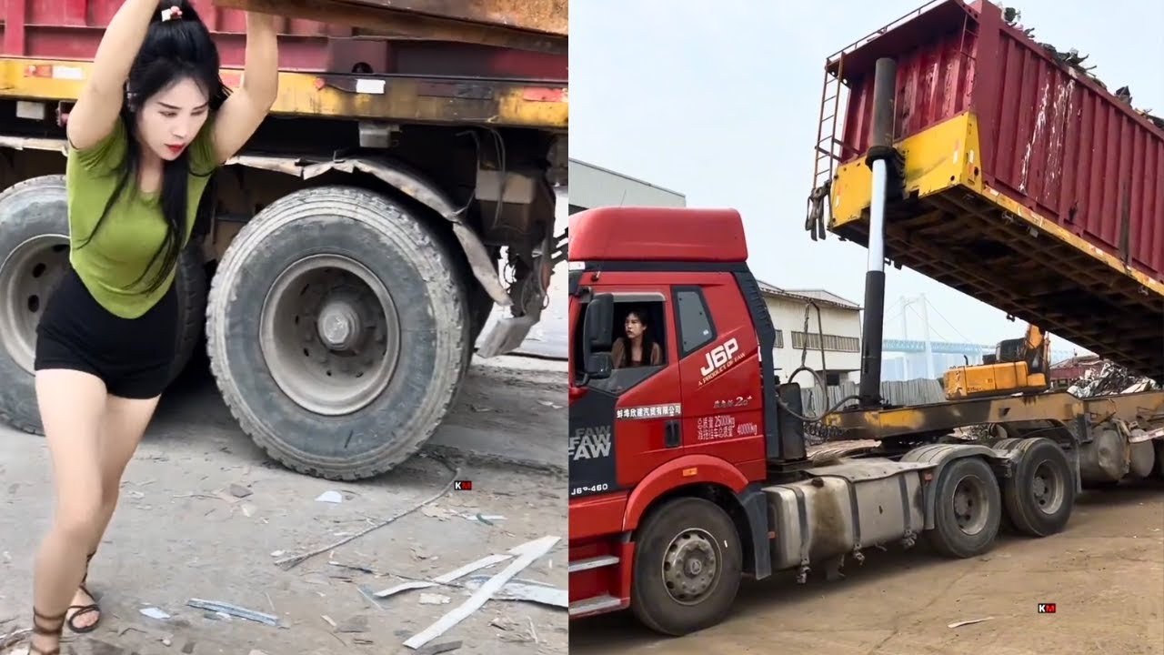 Every EFFORT is just to get Ahead. Female Truck Driver Taotao