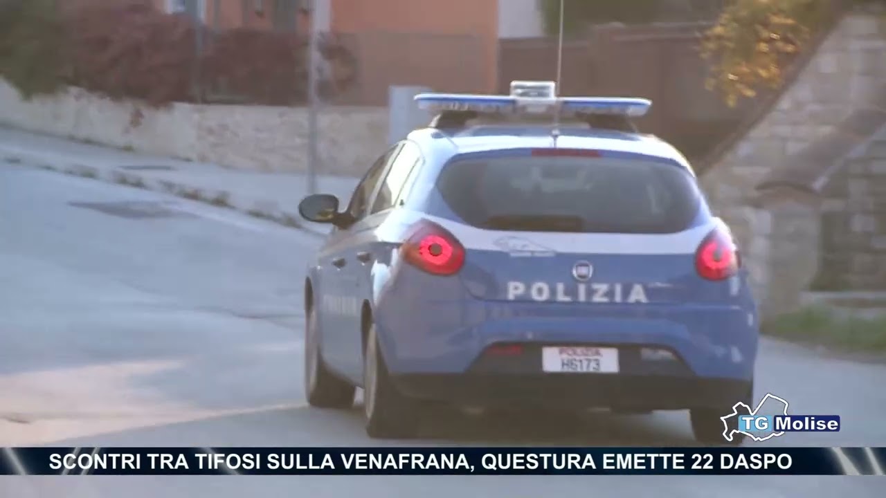 Scontri tra tifosi sulla venafrana, questura emette 22 daspo