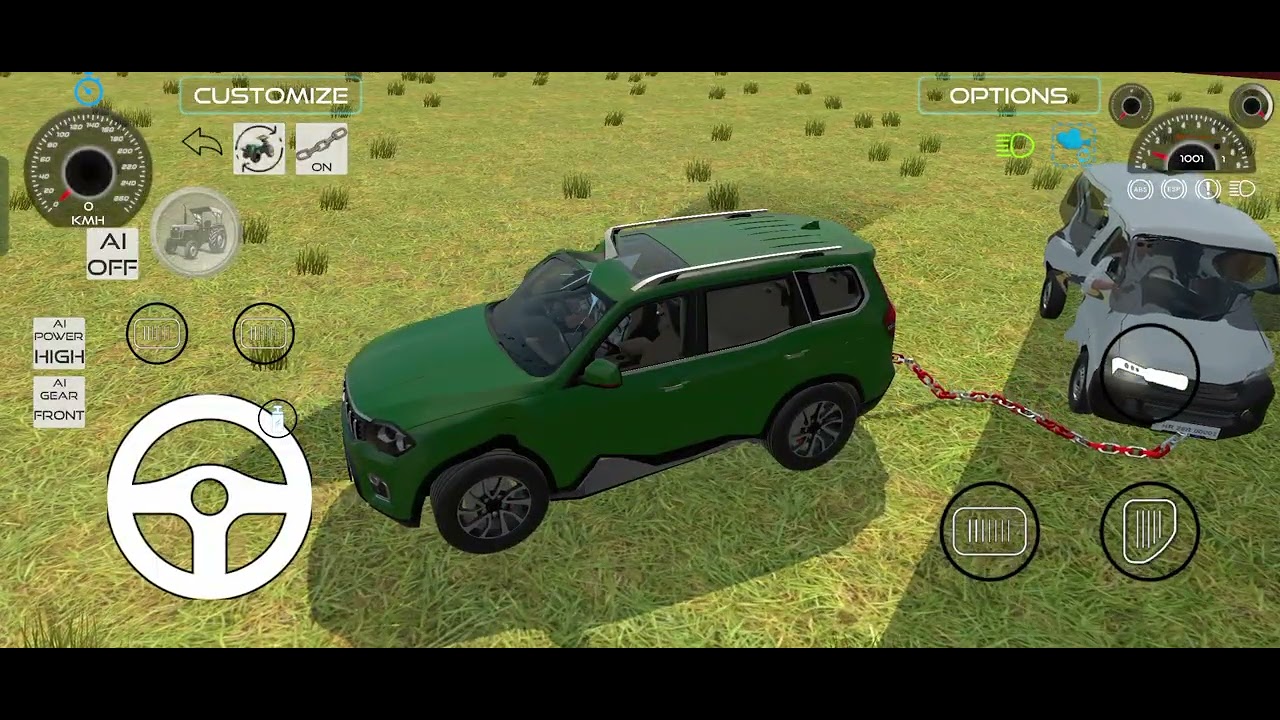 Eicher tractor Swaraj tractor aur Eeco car stunt 