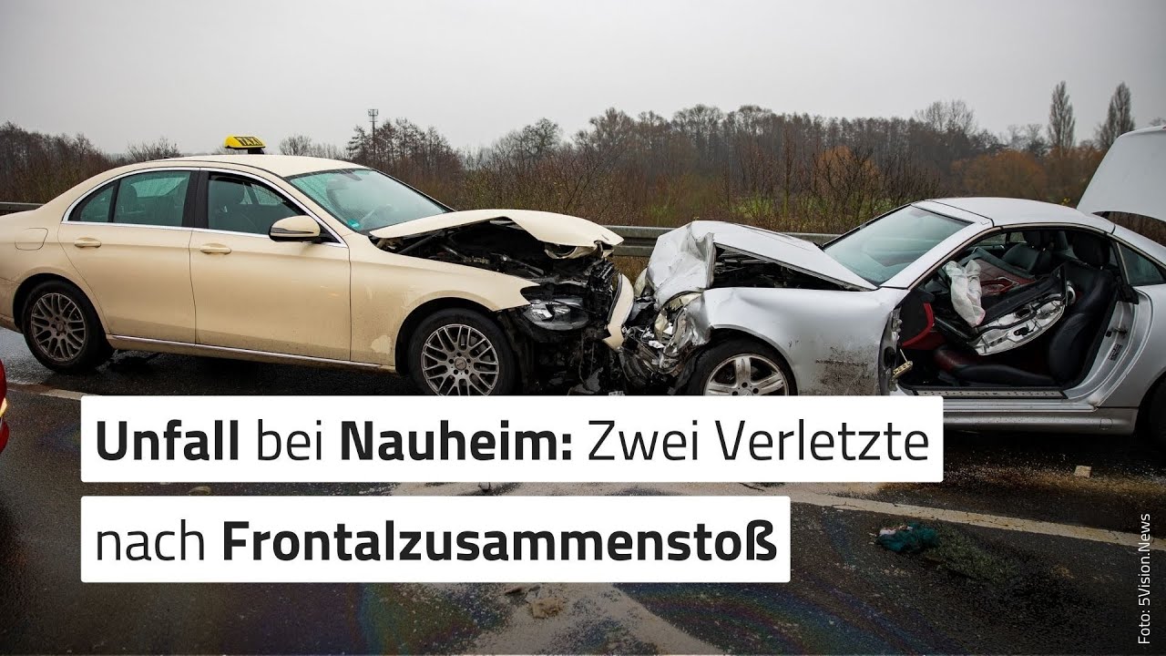 Unfall bei Nauheim: Zwei Verletzte nach Frontalzusammensto&szlig;