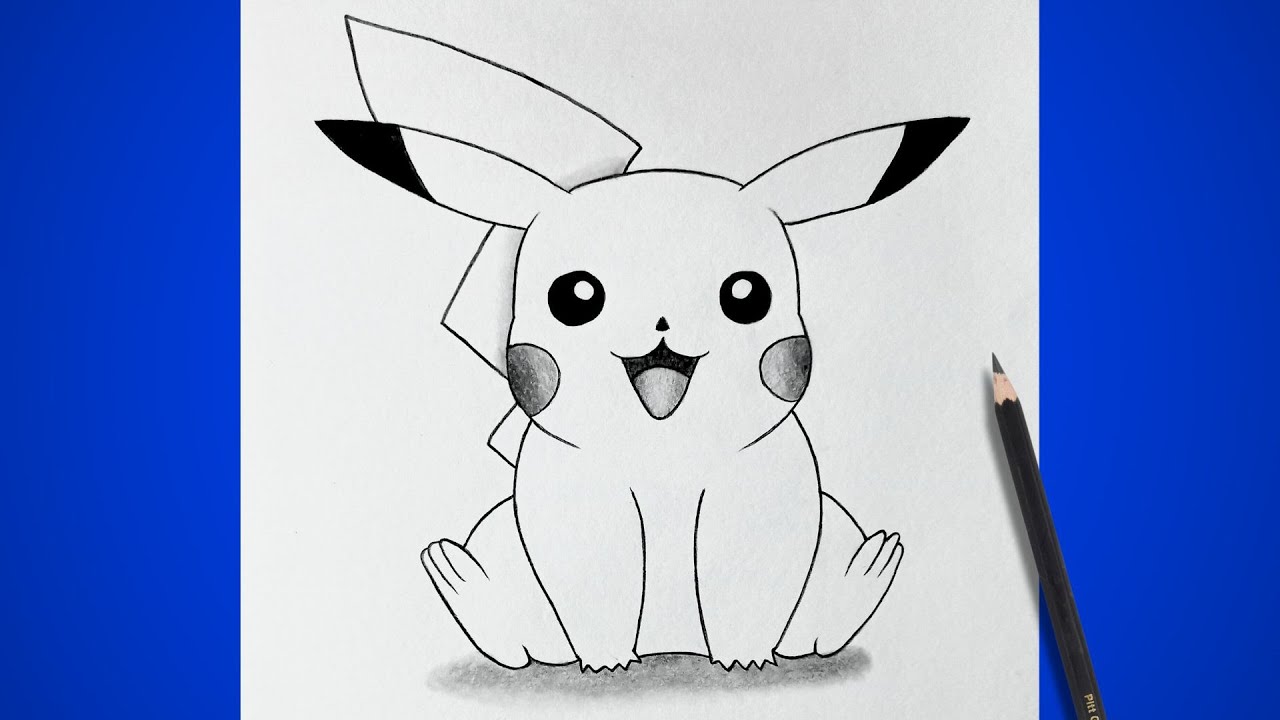How To Draw Pikachu Easy Step By Step | Pikachu Pok&eacute;mon Drawing Tutorial For Beginners