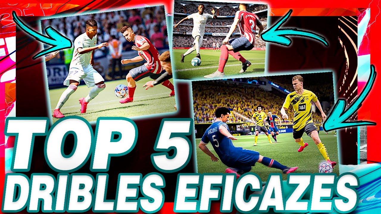 FIFA 21 | 💥TOP 5 DRIBLES F&Aacute;CEIS E EFICAZES FIFA 21 😍😱 || LINKER ||