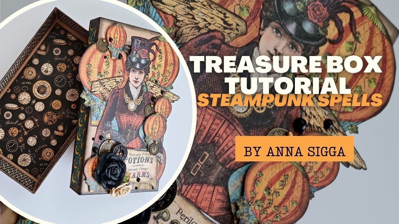 Steampunk Treasure Box - Steampunk Spells - by Anna Sigga