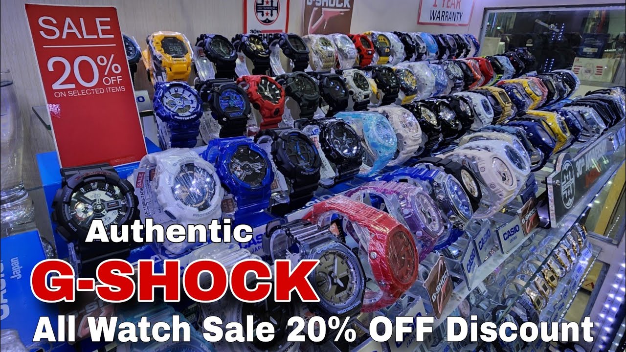 CASIO G-SHOCK ALL WATCH SALE 20% OFF DISCOUNT | TIME COLLECTION