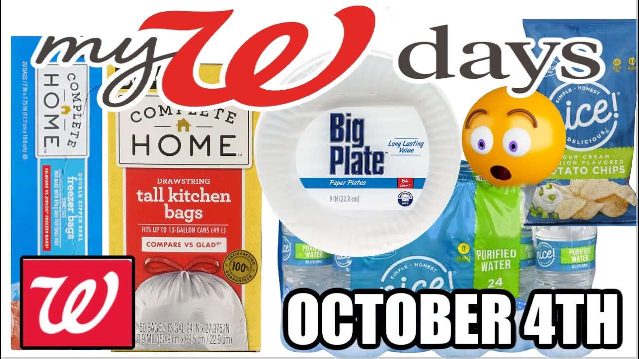 MY WALGREENS DAYS 10/4 | Cheap***Paper Plates, Water, Body Wash & more!