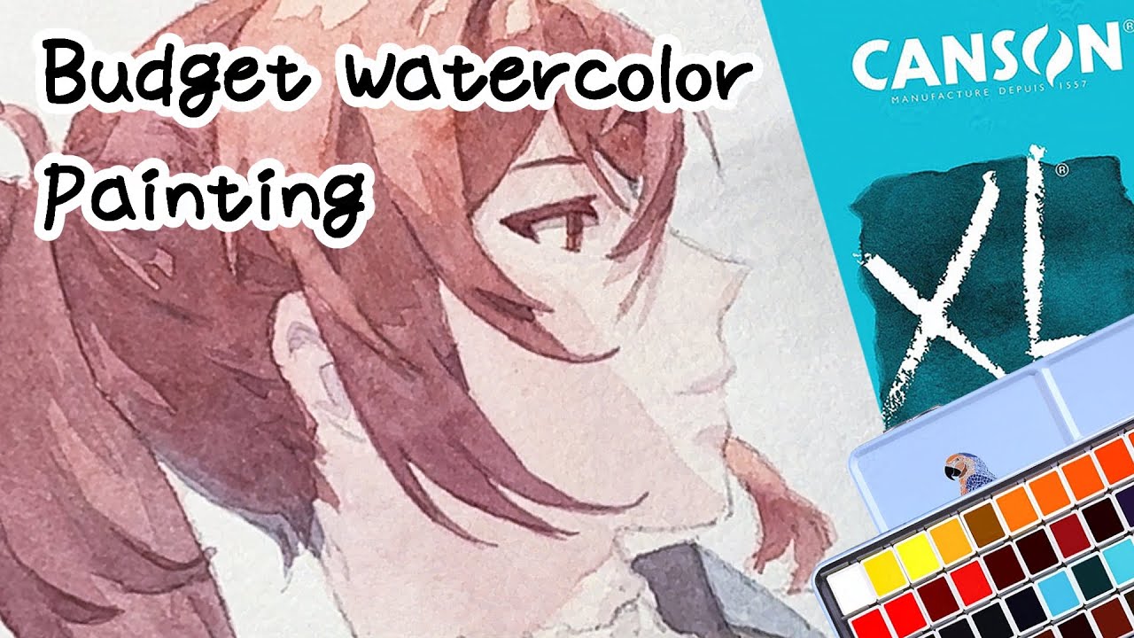 Painting with Budget Watercolors on Canson XL Paper - Process & Chat (no talking)