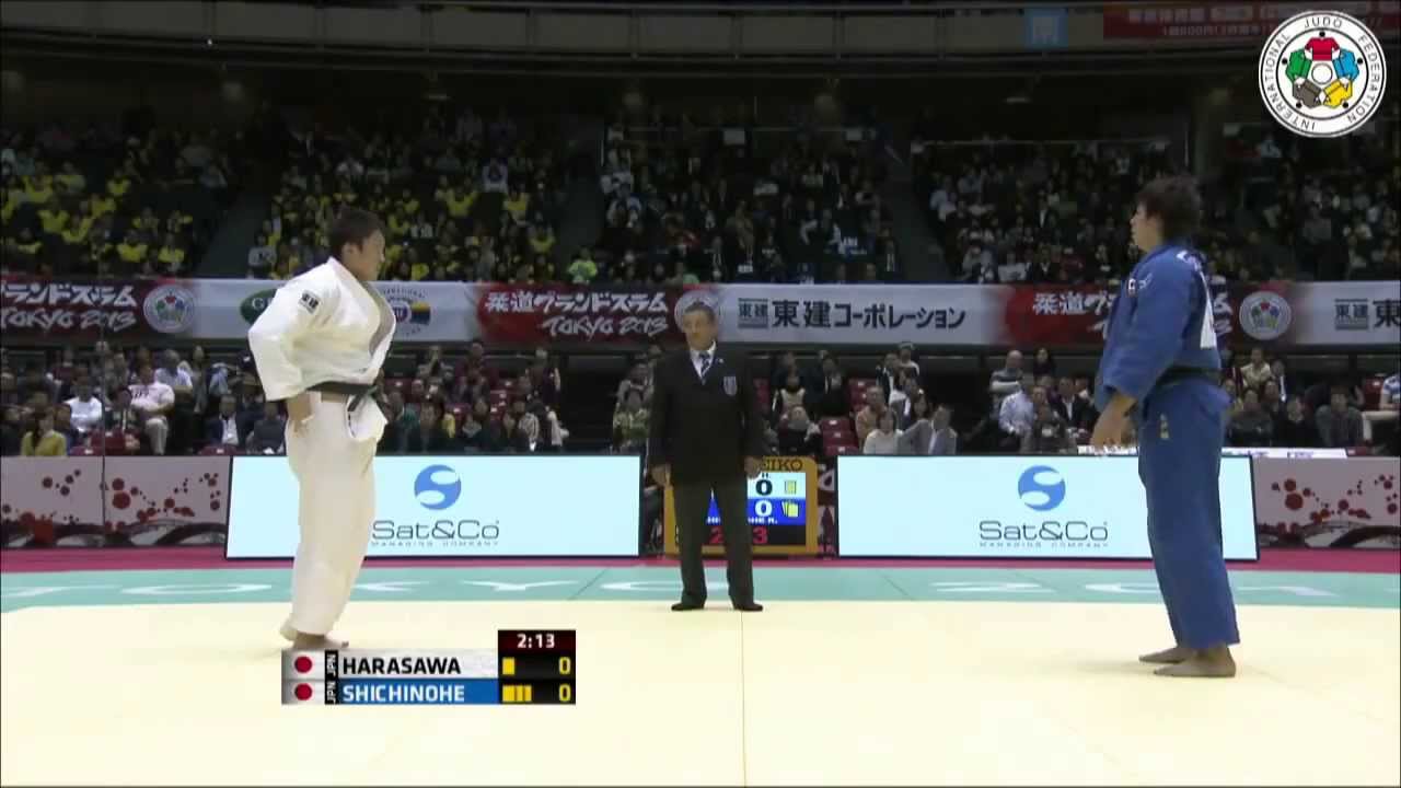 Judo Grand Slam Tokyo 2013: Hisayoshi HARASAWA (JPN) - Ryu SHICHINOHE (JPN) Bronze [+100kg]