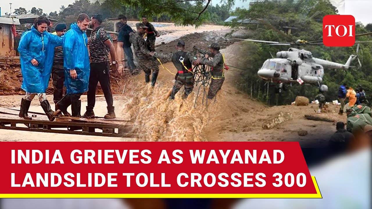 Wayanad Rescue Day 4: Toll Crosses 300; Landslide Victim's Voice Stops Rahul Gandhi | Watch