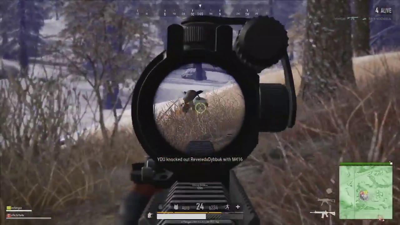 PUBG Xbox One Duo Action with a Chicken Dinner Finish