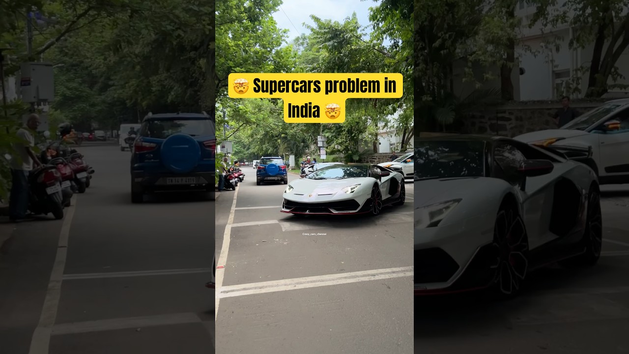 😱Supercars Problem in India🤯#lamborghini #supercars #india #supercar #problem #shorts #viralreels