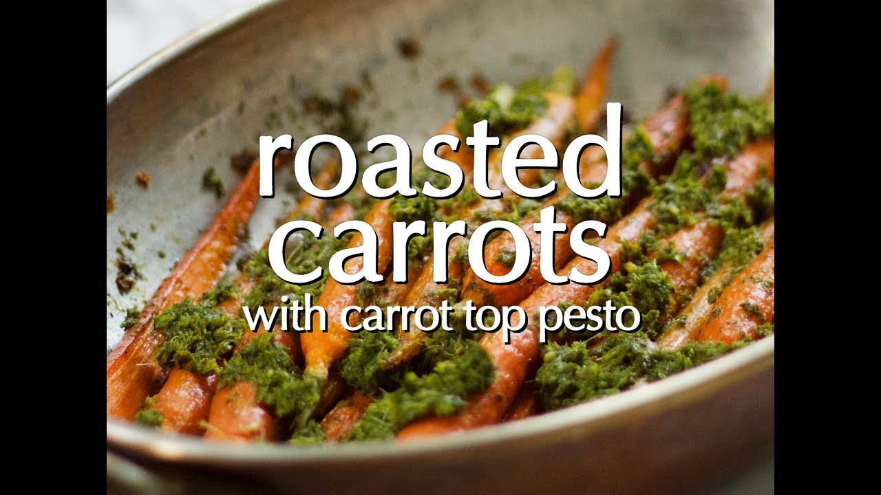 Roasted Carrots with Carrot Top Pesto: Dinner Party Tonight Shorts