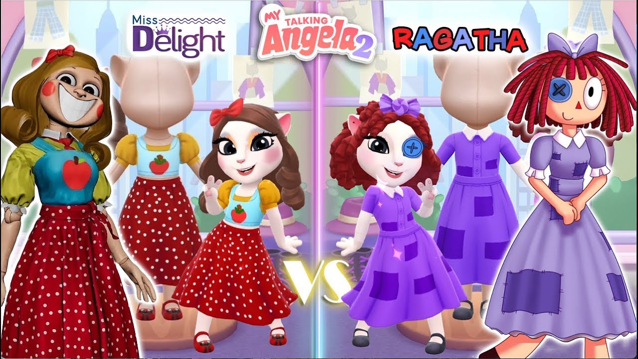 My talking Angela 2 | Miss Delight VS Ragatha | New Update | cosplay