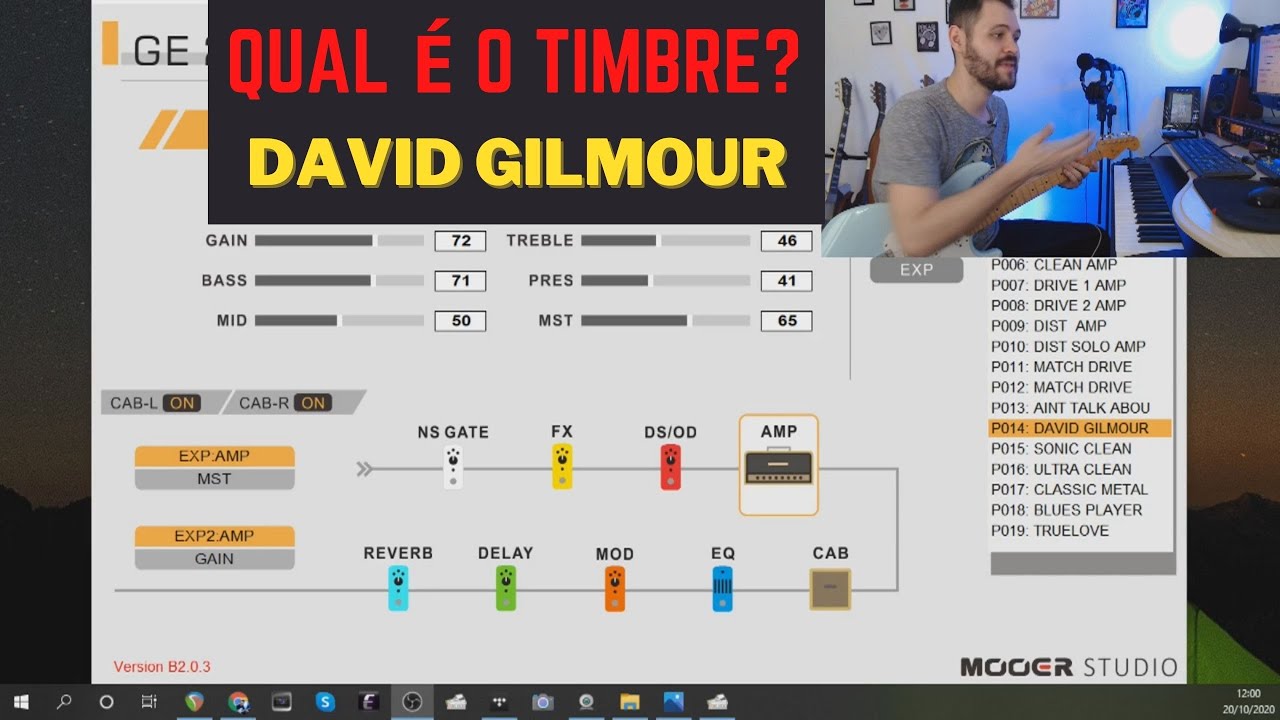 Qual é o Timbre? David Gilmour - Mooer Ge200