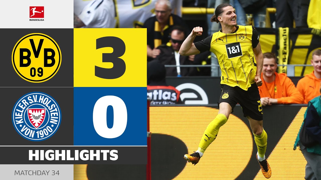 Champions-League! | BORUSSIA DORTMUND - HOLSTEIN KIEL | Highlights | Matchday 34 &ndash; Bundesliga 24/25