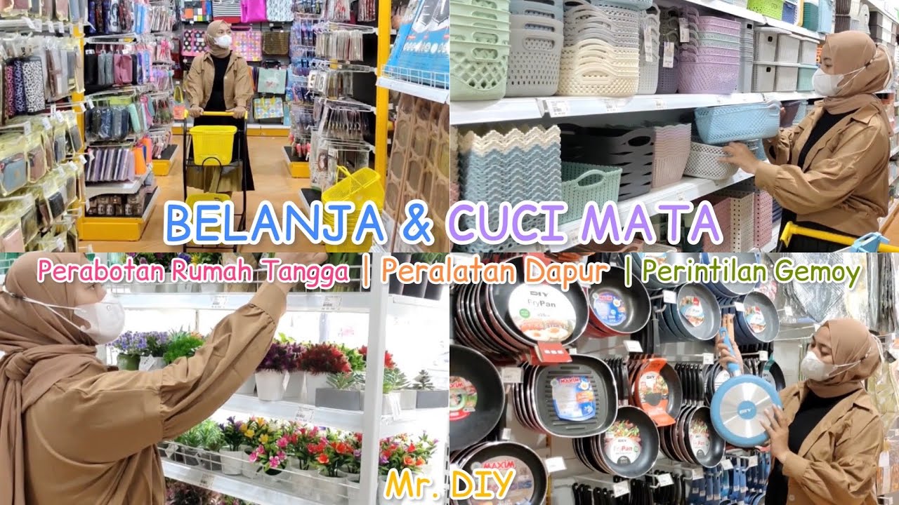 BELANJA & CUCI MATA PERABOTAN RUMAH TANGGA | PERALATAN DAPUR & PERINTILAN GEMOY DI MR.DIY