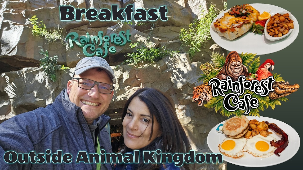 Обзор завтрака в Rainforest Cafe (Animal Kingdom) | Буррито и завтрак бандитов